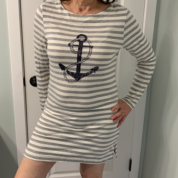 Striped Anchor Dress / Beach Cover Up - Picture 2 of 6